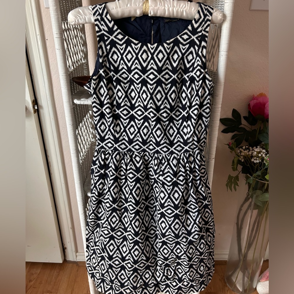 Brooks Brothers Navy and White Dress - 2